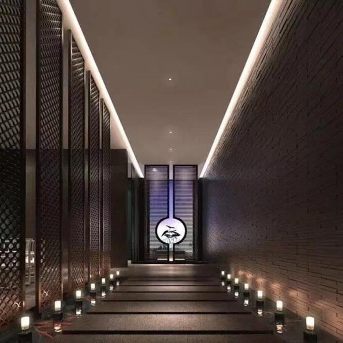 アメリカンスタイルのレーザーカット ゴールドステンレス鋼 スクリーンルームパーティション 7