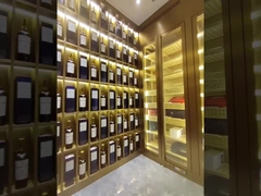 広東省のディスプレイ ガラスと 304 ステンレス鋼のワイン キャビネット