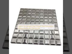 ミラー 3D ステレオスコピック 正方形 壁装飾 レストラン ホテル ヴィラ モザイク