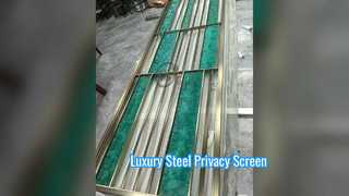 モダンなスチール製ルームディバイダー高級プライバシースクリーン