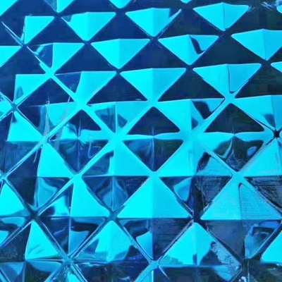 ダイヤモンドの形は室内装飾のための色のステンレス鋼 シートを浮彫りにした