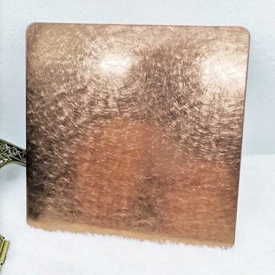 真珠の振動赤い銅色のステンレス鋼 シートPVDのめっきのチタニウム