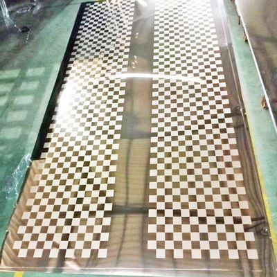 お買い得 簡単な様式によってエッチングされるミラー8Kの金色のステンレス鋼 シート オンライン