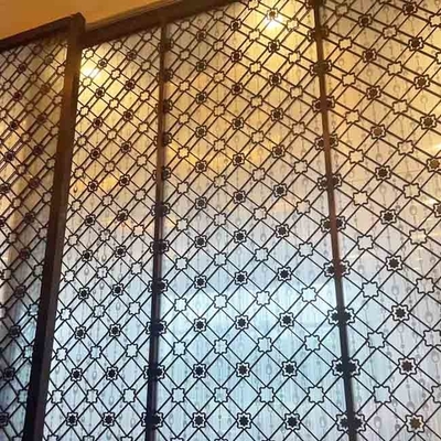 Modern 304 316 201 Gold Rose Bronze Mirror Hairline Laser Cut Hollow Stainless Steel Metal Screen Partition Room Divider
