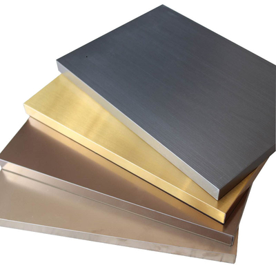20mm SS304 Metal Honeycomb Panel Hairline Brushed Beadblasting Aluminum Backside For Ceiling