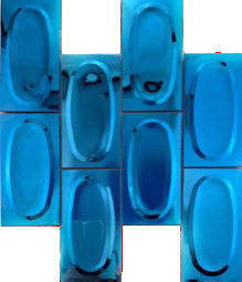 良い値段 三次元円のステンレス鋼のモザイク・タイルのレストランの背景の壁 オンライン