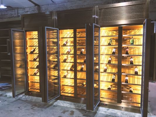 お買い得 着色されたステンレス鋼のワインのキャビネットの私用カスタマイズされたサイズの設計 オンライン