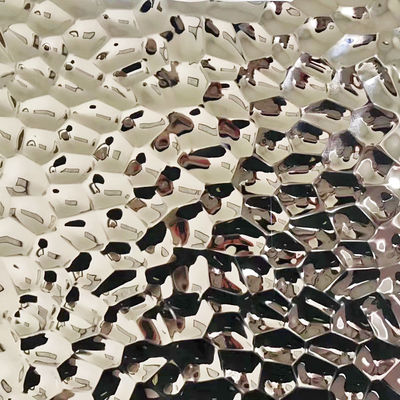 お買い得 シルバー 宝石 青い 水 波紋 彫刻 プレート ステンレス 鋼板 壁飾り オンライン