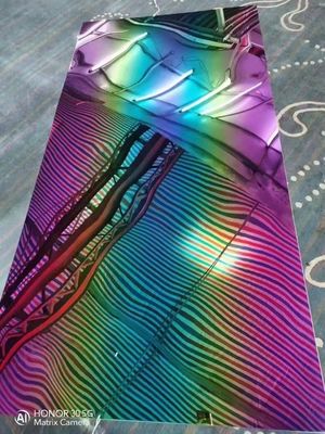 良い値段 多彩の彩虹鏡 アート 彩色ステンレスシート3.0mm 飾り付け用 オンライン