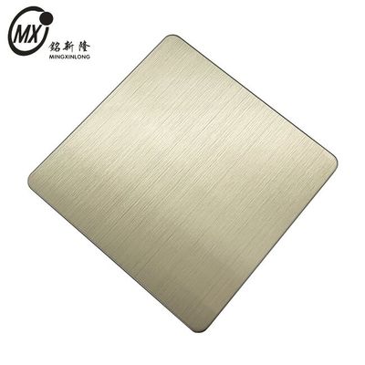 お買い得 201 304 316L J1J2 J3 ブラッシュヘアライン シャンパン色 PVDコーティング ステンレス鋼板 オンライン