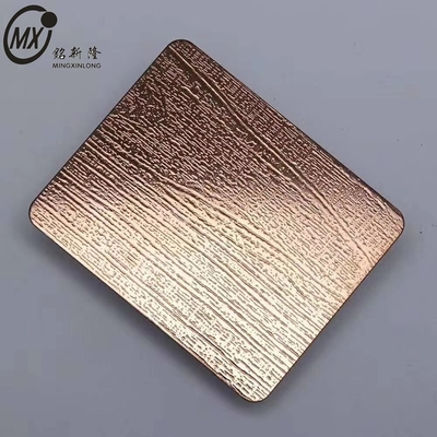 304 Color Violet Purple Embossed Stainless Steel Sheet Panel For Wall Interior Design