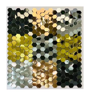 良い値段 シャンパン ゴールド ステンレス スチール モザイク タイル 時代を超えた クラシック スタイル オンライン