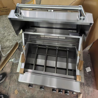 304 Outdoor BBQ Gas Grill  Kitchen Metal Display Cabinets Functional Stainless Steel  Kitchen Cabinets