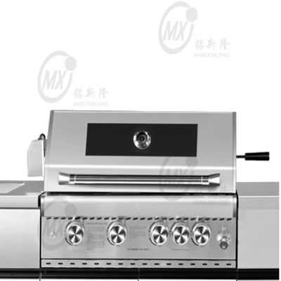 304 Outdoor BBQ Gas Grill  Kitchen Metal Display Cabinets Functional Stainless Steel  Kitchen Cabinets
