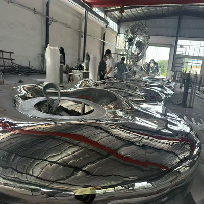 Large Outdoor Sculpture  The Shape Of A Water Droplet  Stainless Steel Sculpture