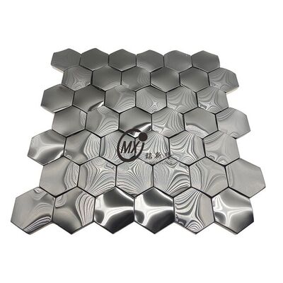 お買い得 プレミアムブラックミラーステンレス鋼モザイク - 3mm厚さ300x300mmシート インテリア装飾用 オンライン