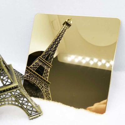 お買い得 反指紋304ミラーの終わりのステンレス鋼 シートの真鍮のめっきされた薄板金8k オンライン