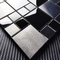 30x30cmの正方形の黒のステンレス鋼のモザイク・タイルの金属のモザイクBacksplash