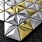 3D円錐形の壁の装飾JISの銀製の金のための三角のステンレス鋼のモザイク・タイル