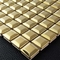 壁の装飾30.5x30.5cmのための小さい立方体の金PVDのステンレス鋼のモザイク・タイル