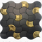 201 304 316l ゴールドブラックブルーバイオレット不規則な形状のステンレス鋼モザイクタイル壁の装飾用