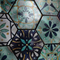 ヨーロッパ六角形花葉パターンインクジェット印刷壁装飾用アルミモザイクタイル