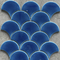 南アメリカブルーグリーンスカイブルーカラー扇形パターン壁装飾用セラミックモザイクタイル