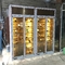PVDのめっきSSのワインのキャビネットのローズの金の黄銅2のドアの温度調整されたステンレス鋼のワインの表示冷却装置