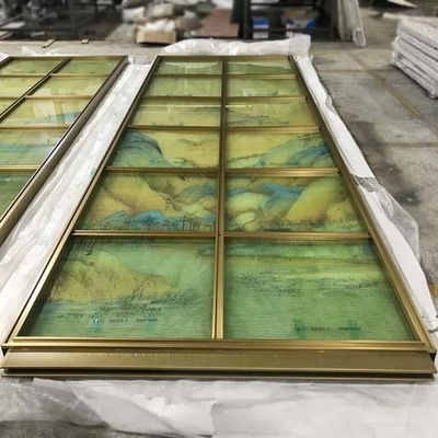 お買い得 ヘアライン パネルHLのステンレス鋼のガラス仕切り120*300cmのOrnamentalの薄板金の オンライン