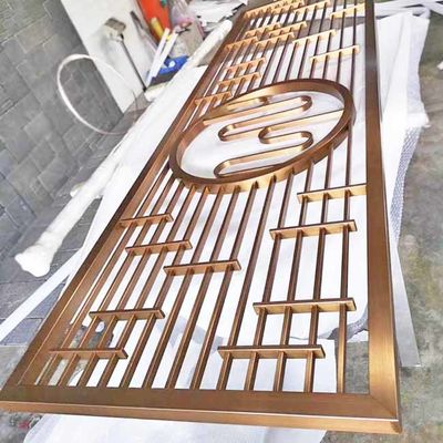 お買い得 ローズの黒い金の青銅色の旧式なヘアラインはミラーの縦のステンレス鋼 スクリーンの仕切り部屋ディバイダーのパネルにブラシをかけた オンライン