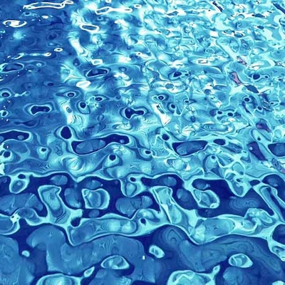 サファイア青い色水さざ波はステンレス鋼 シートを押した