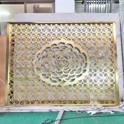 お買い得 ローズの金の青銅色の黒いヘアラインは横の塗るパターン設計ステンレス鋼 スクリーンの仕切りのディバイダーのパネルにブラシをかける オンライン