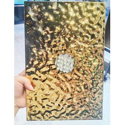 1160MMの幅10MM 15MMの金属の蜜蜂の巣のパネル水さざ波