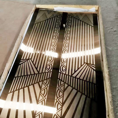 お買い得 Silver Mirror Color 304 Stainless Steel Etched Panel for Lift オンライン