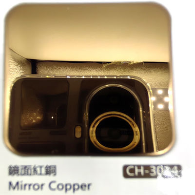 お買い得 装飾のための多数色のミラーの終わり8kの赤い銅が付いている着色されたステンレス鋼の版 オンライン