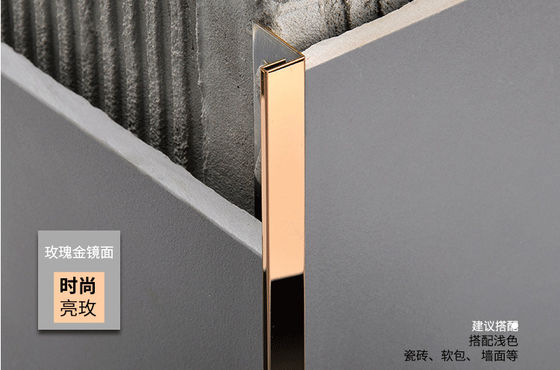 良い値段 陶磁器の台所Connerの端または壁の端の装飾的な保護のための201 304 316Lステンレス鋼 チャネルのトリムのプロフィール オンライン