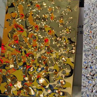 J1 J2 430金銀製の黒い水さざ波を押す304 15MMの金属の蜜蜂の巣のパネル ミラー