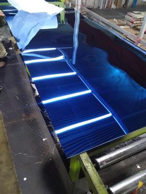 お買い得 201 青い金 水 波紋色鏡 天井板材用 PVD コーティングステンレス鋼板 オンライン