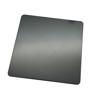 良い値段 超黒のステンレス鋼板 45 十字髪線 完成 304 カラーインノックスシート PVD コーティング キャビネット オンライン