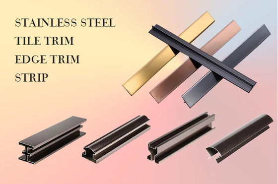 良い値段 201j1 304 カラー 8K ミラー ポーリング ローズ ゴールド 珠吹き ステンレス スチール タイル トリム 壁デザイン オンライン