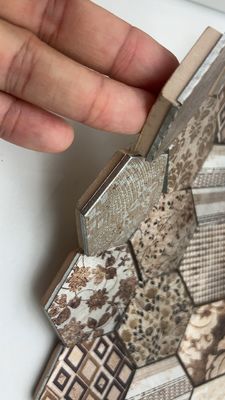 良い値段 金型ステンレス鋼モザイク 形状の金属モザイクタイル オンライン