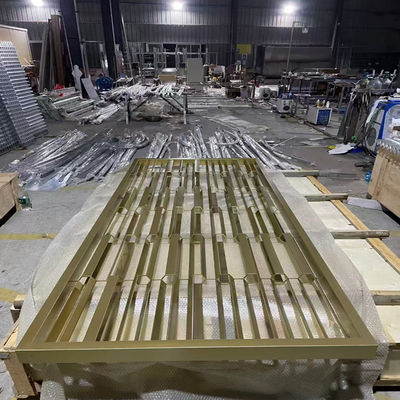 良い値段 モードンスタイル PVDコーティング 装飾型ステンレス スチールスクリーン パネル 屋外内庭園 ホテル ホーム オンライン