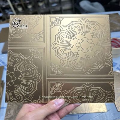 お買い得 デザイン装飾用異なるパターンエッチング表面PVDコーティングステンレス鋼板 オンライン