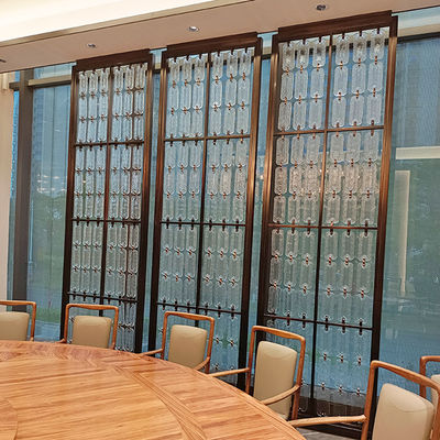 お買い得 ブロンズカラー ステンレススチール製 間仕切り ガラス カスタムデザイン オンライン