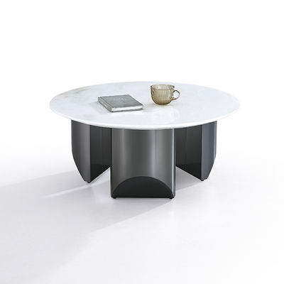 お買い得 OEM 人工石板 上黒色ステンレスステールコーヒーテーブル オンライン