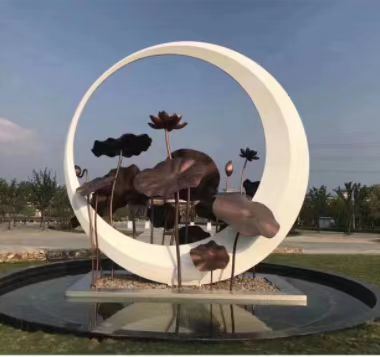 建築プロジェクト用シルバー316L光沢ミラーステンレス鋼彫刻