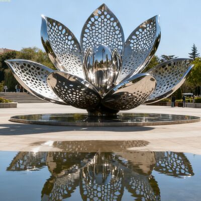 お買い得 芸術は屋外センター公園のための海沿いの 316L 中国ステンレス鋼の彫刻をカスタマイズしました オンライン