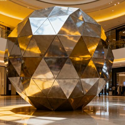アーティストデザイン 304 316L ステンレスステール彫刻センター NYC 建築プロジェクト