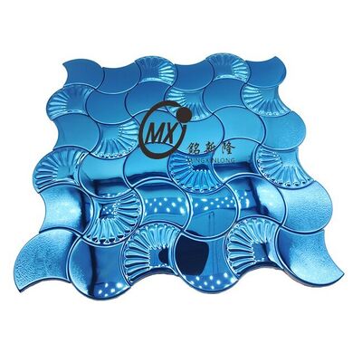 内装壁装飾用モダンブラッシュドステンレススチールモザイクシート