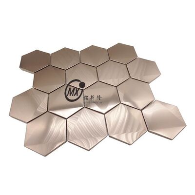 お買い得 ゴールド、ローズゴールド、ブラックのカラフルなPVDコーティングステンレススチールモザイクタイル オンライン